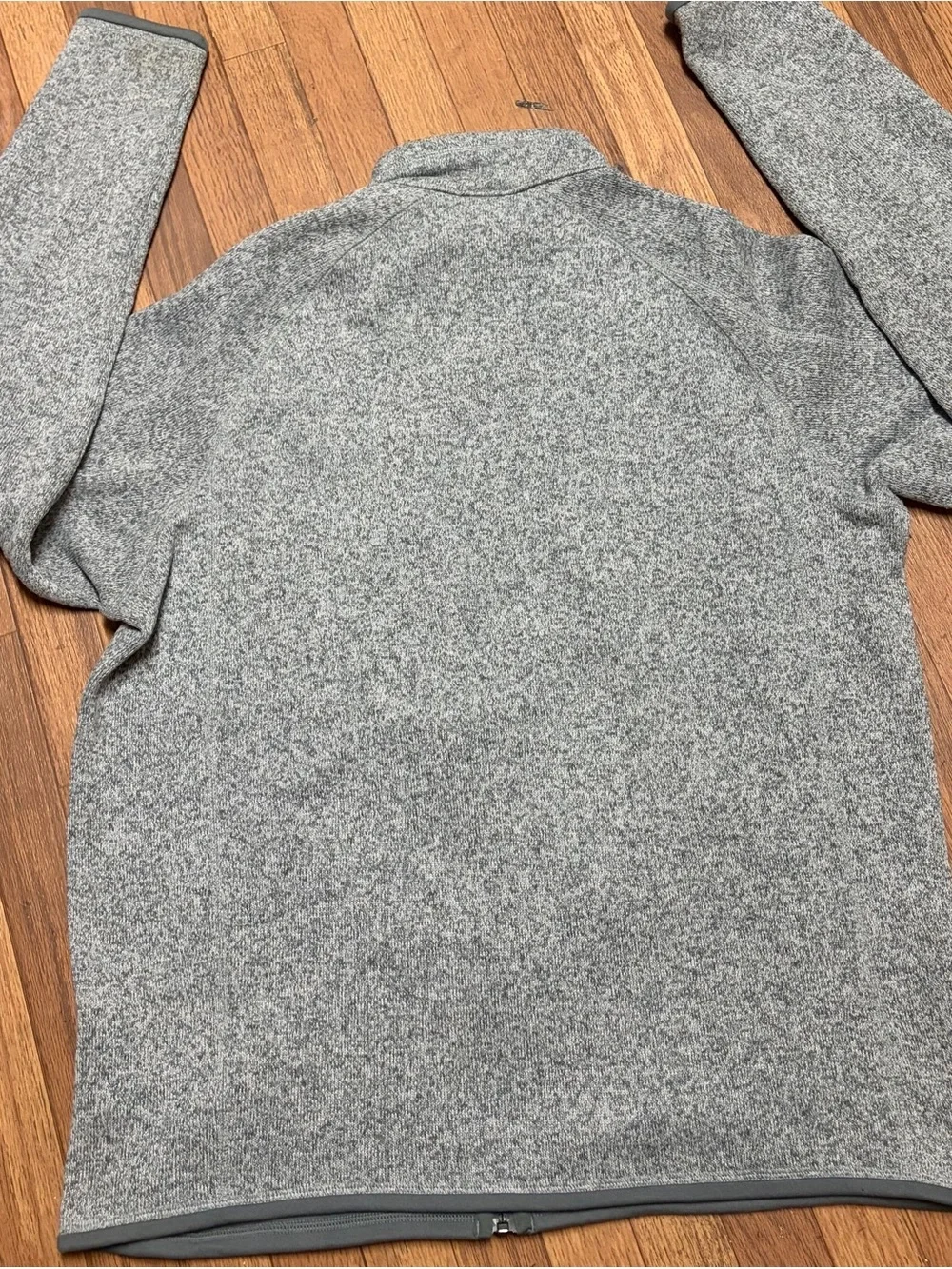 Patagonia Gray Heather Full-Zip Fleece Jacket
